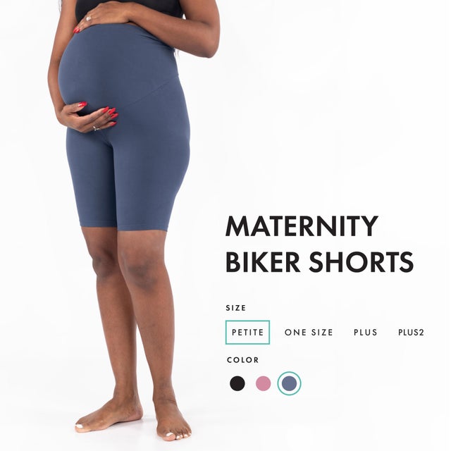 SweetLegs Maternity Biker Shorts (Dahlia) 